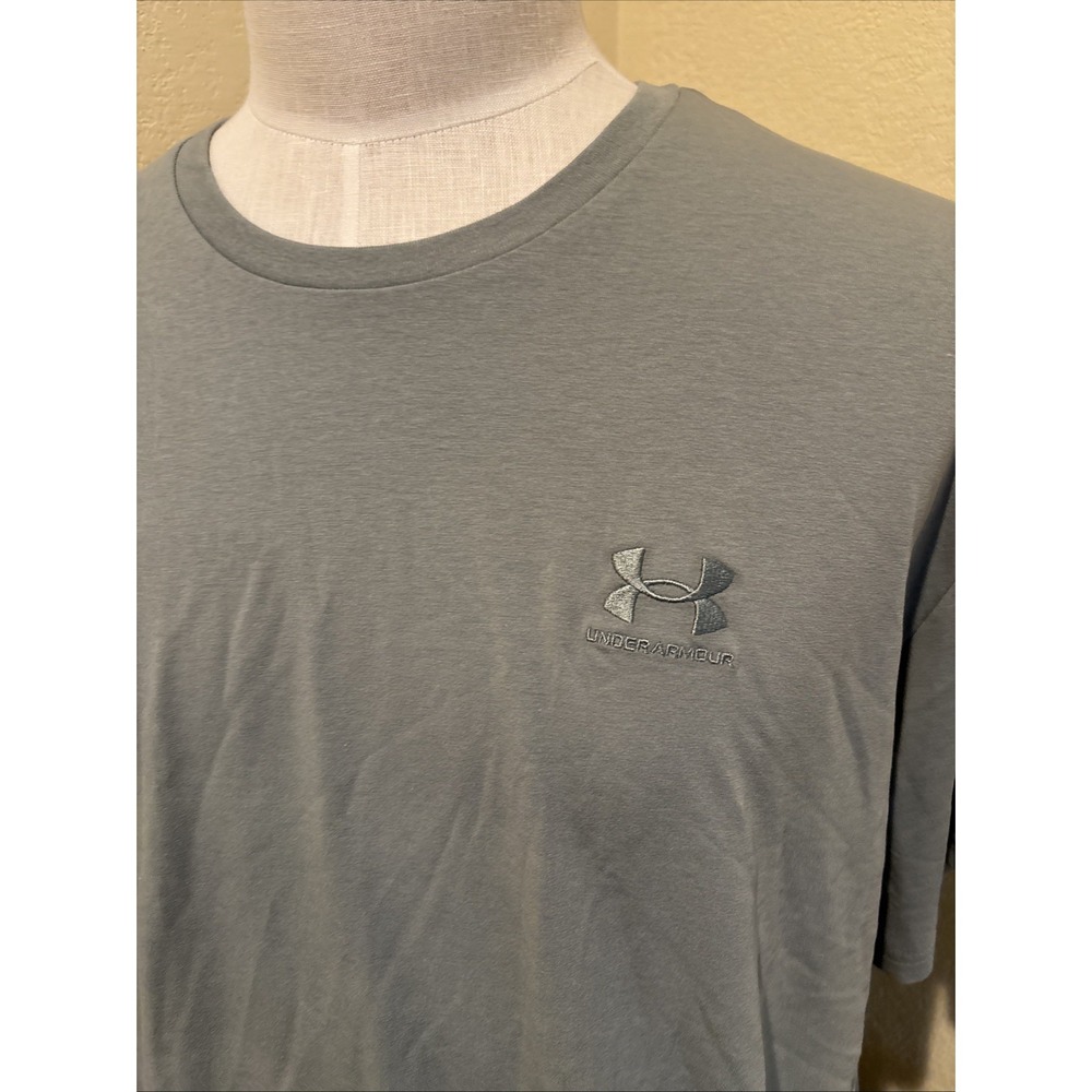 Under Armour Mens Ion T-Shirt Sz 2XL Embroidered Logo Green Loose Fit NEW